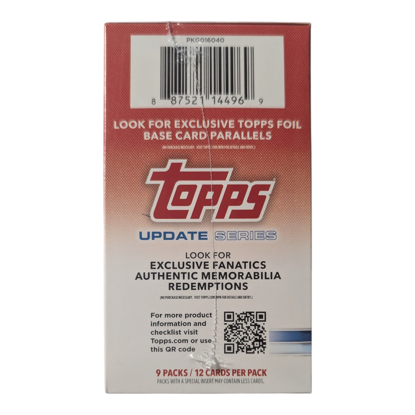 2025 Topps Baseball Update Series Fanatics Exclusive Value Box