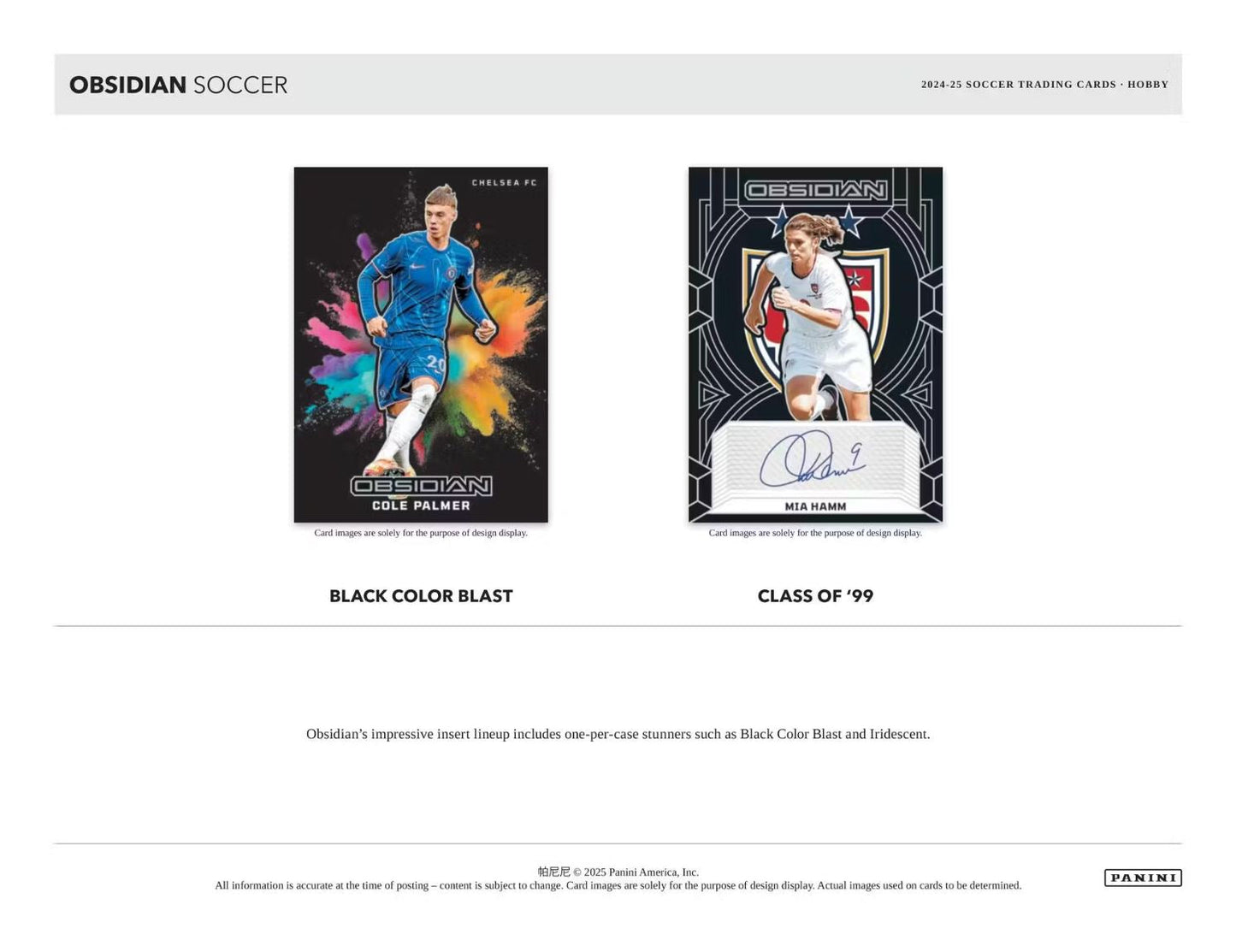 2024-25 Panini Obsidian Soccer Hobby Box