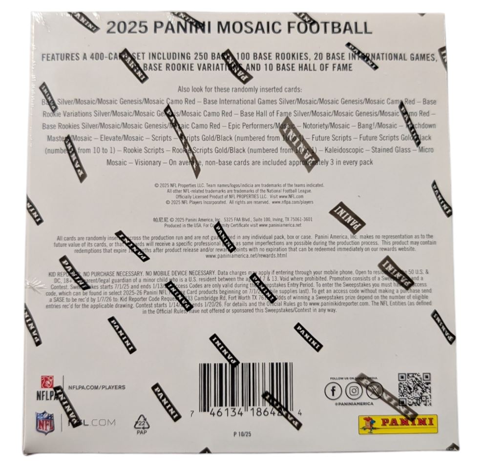 2025 Panini Mosaic Football Hobby Mega Box