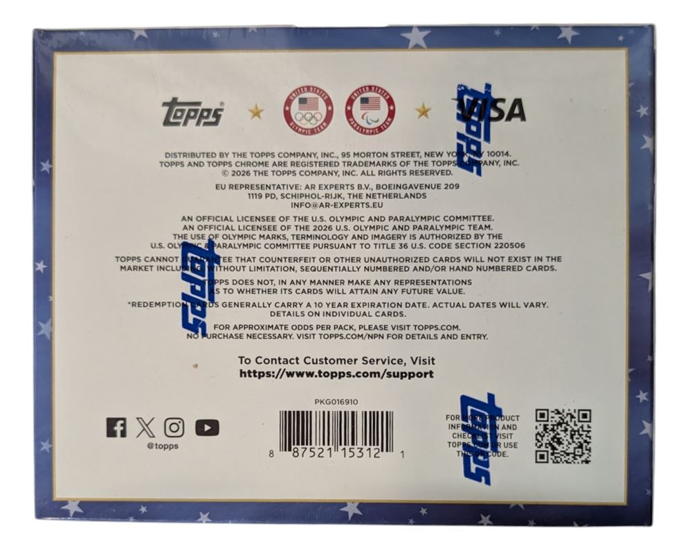 2026 Topps Chrome U.S. Olympics Hobby Box
