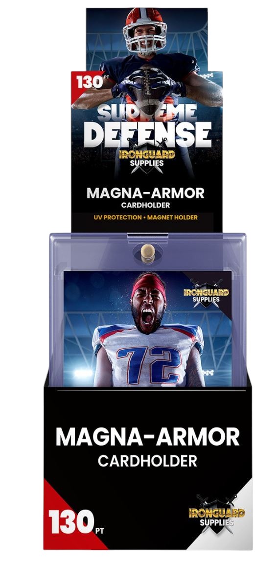 Ironguard One-Touch 130pt Magnetic Card Holder Display Box (20 Count)