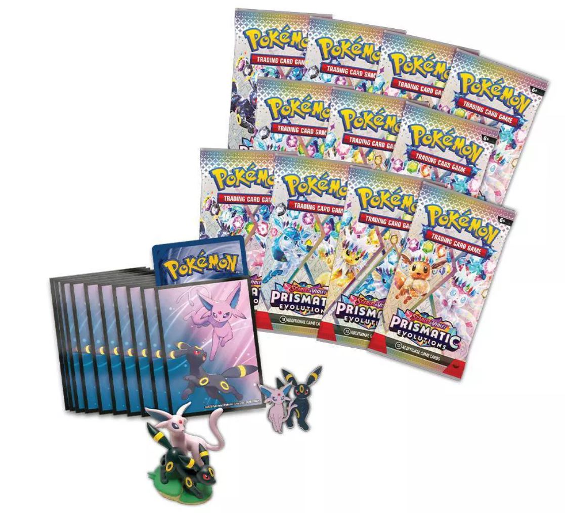 Pokémon Scarlet & Violet Prismatic Evolutions Premium Figure Collection Box