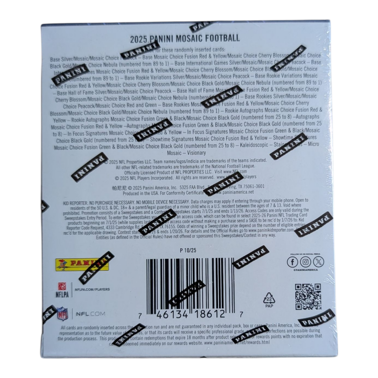 2025 Panini Mosaic Football Choice Hobby Box