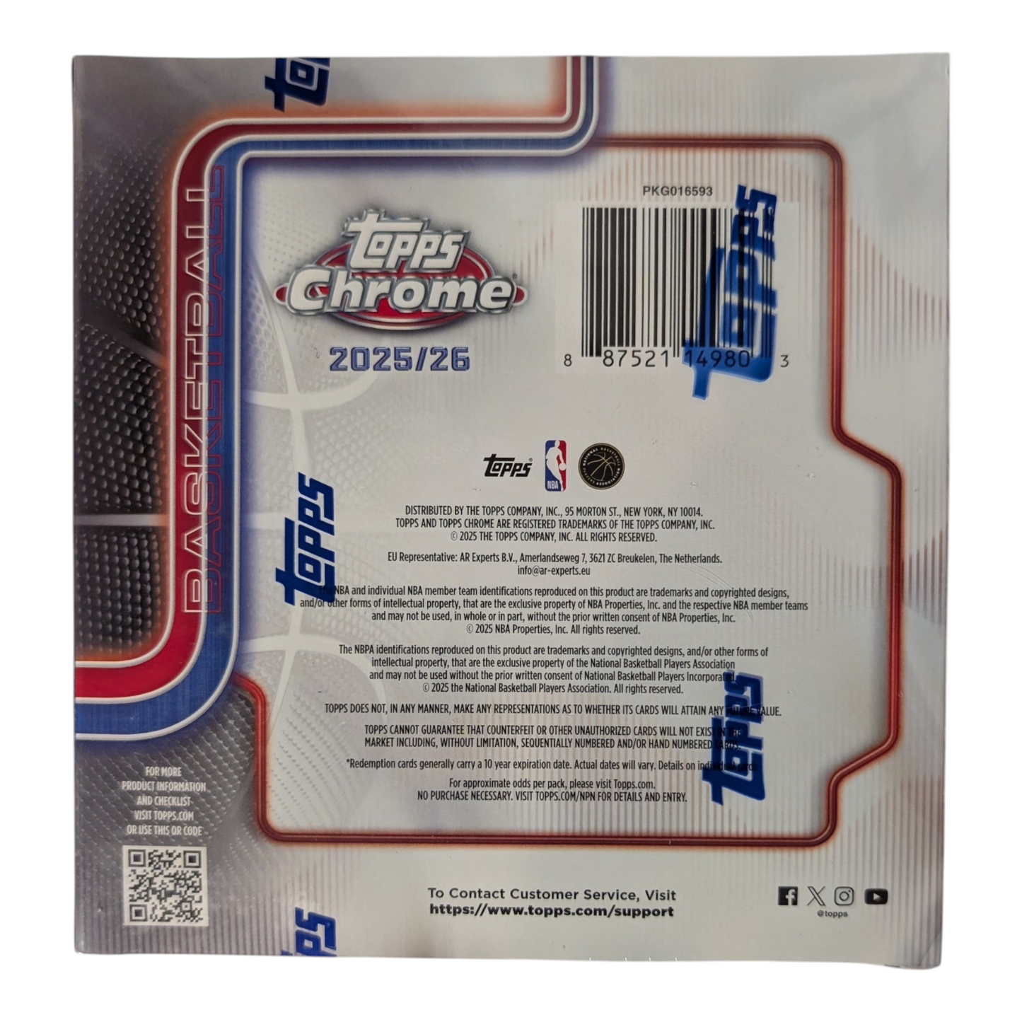 2025-26 Topps Chrome Basketball Mega Box