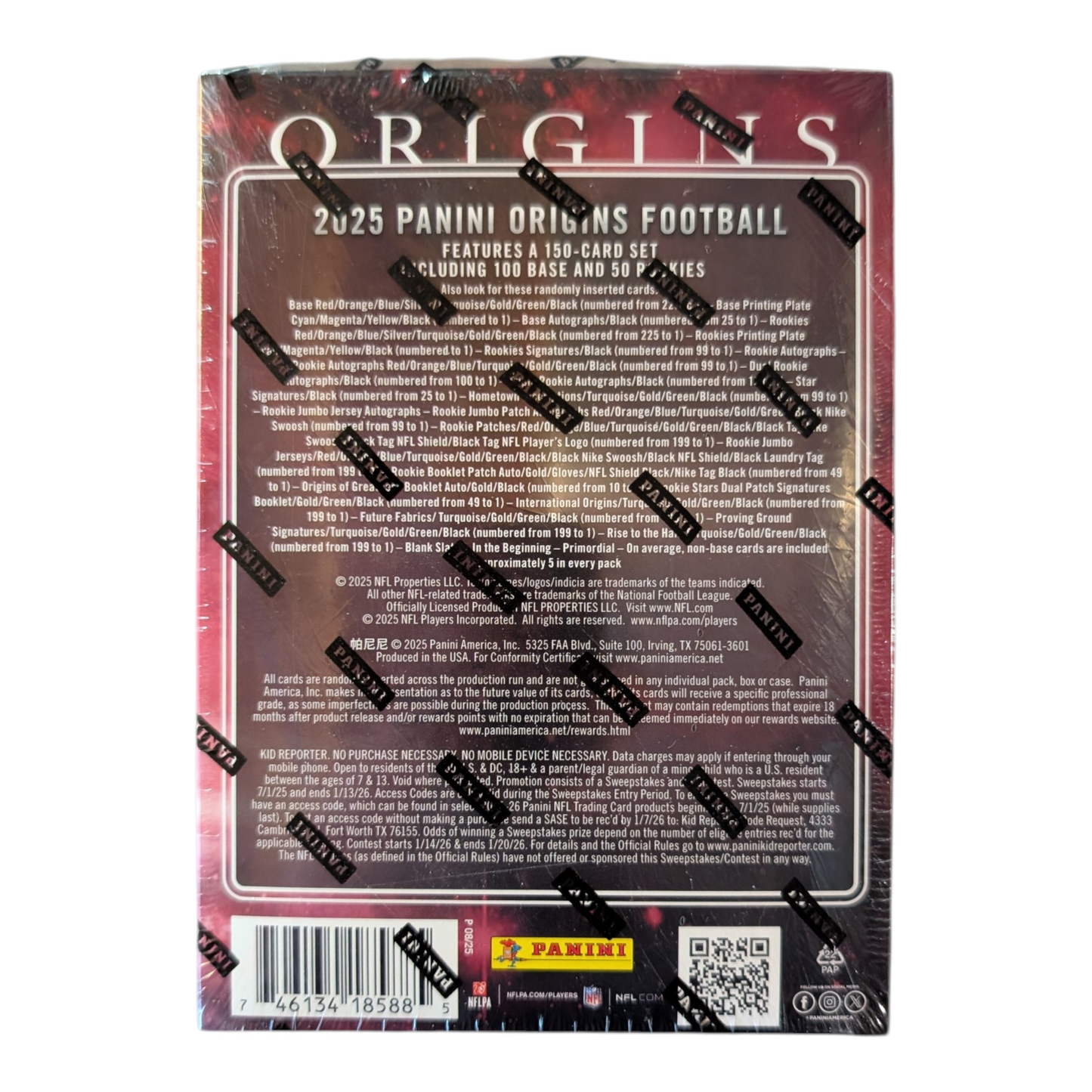 2025 Panini Origins Football Hobby Box