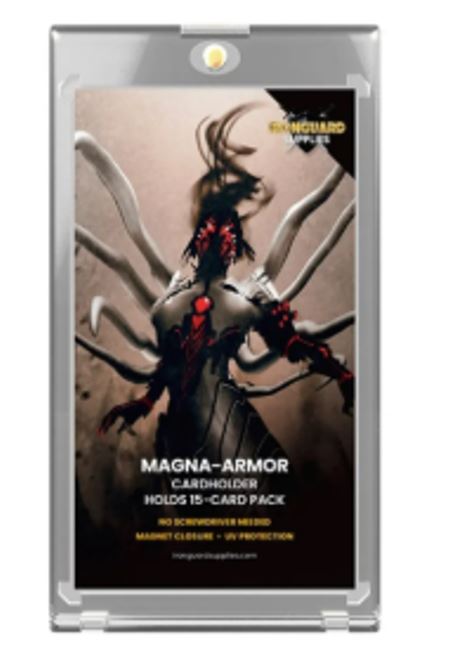 Ironguard One-Touch 15 Card Pack Magnetic Card Holder Display Box (20 Count)