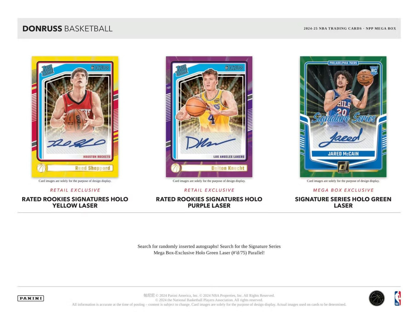 2024-25 Panini Donruss Basketball Mega Box