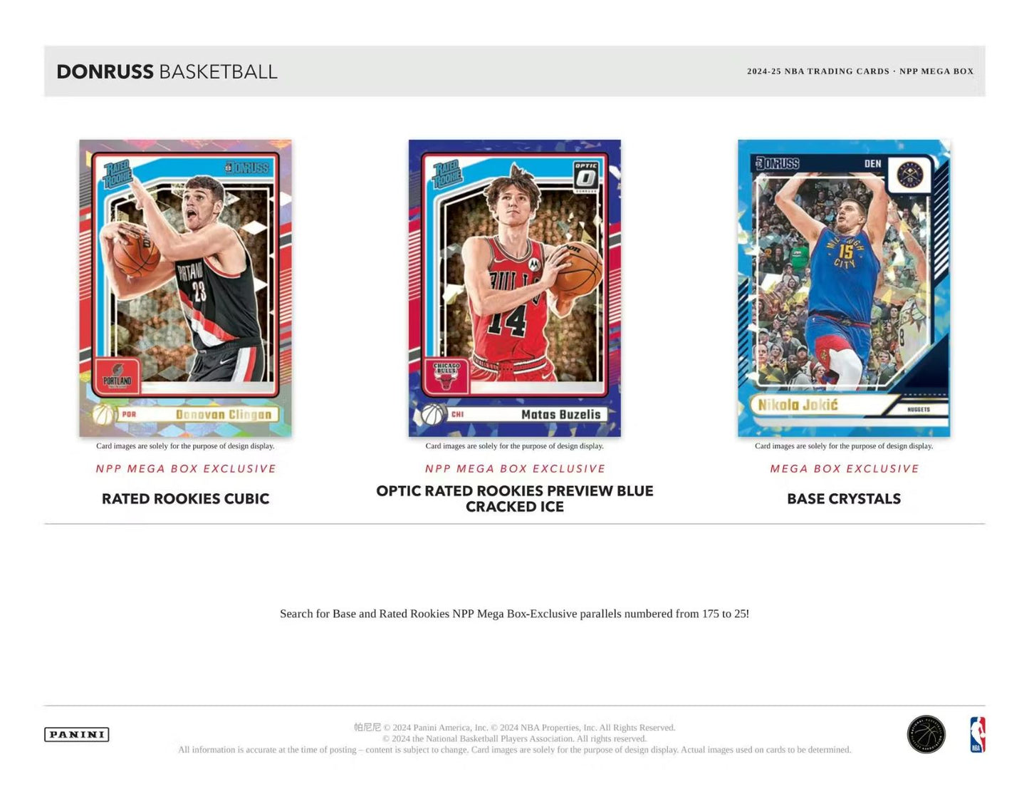 2024-25 Panini Donruss Basketball Mega Box