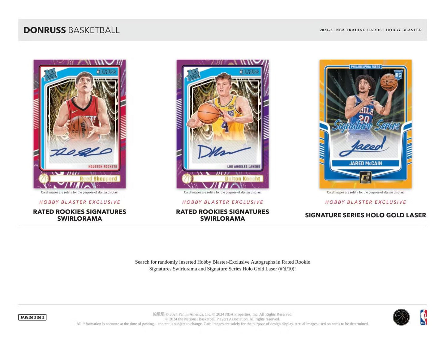 2024-25 Panini Donruss Basketball Hobby Blaster Box