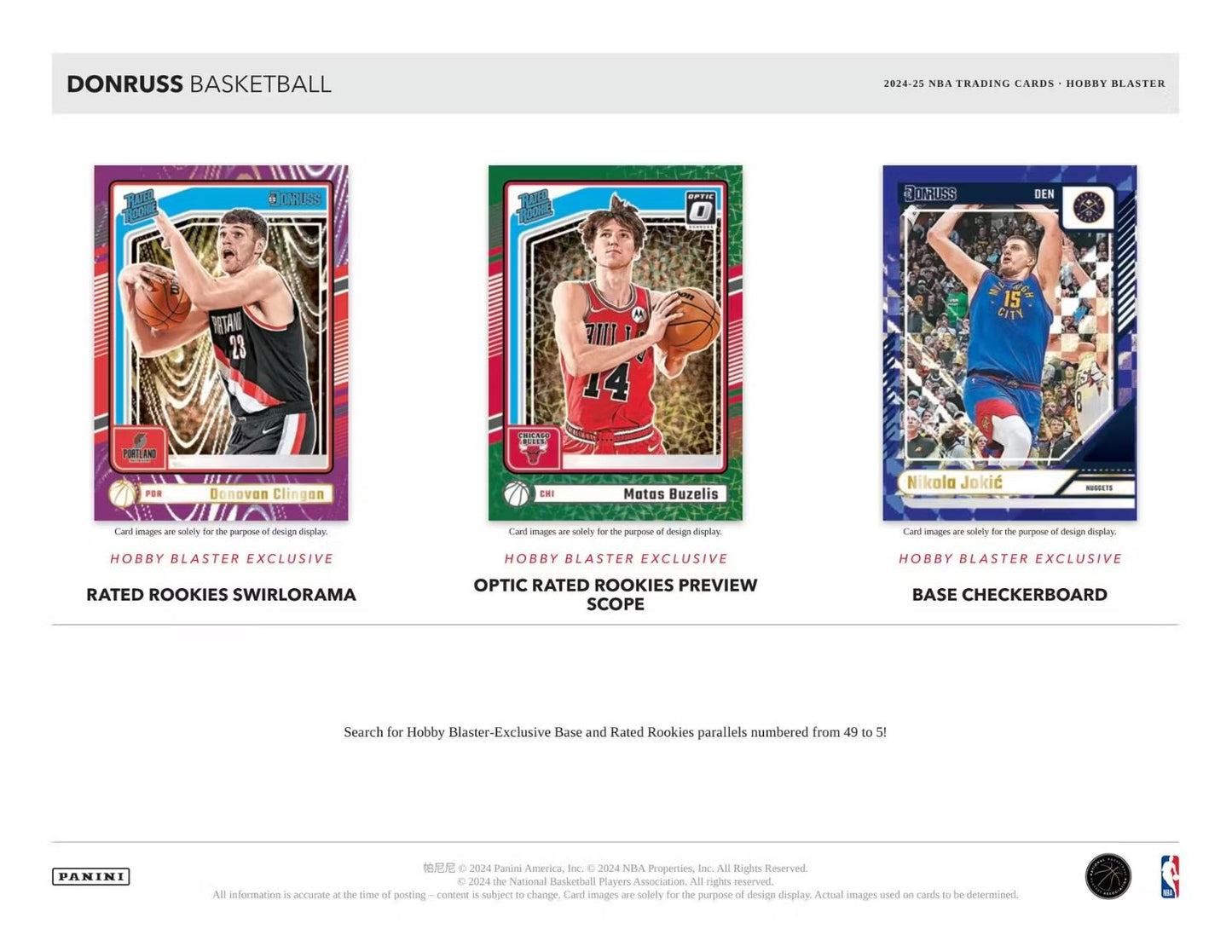 2024-25 Panini Donruss Basketball Hobby Blaster Box