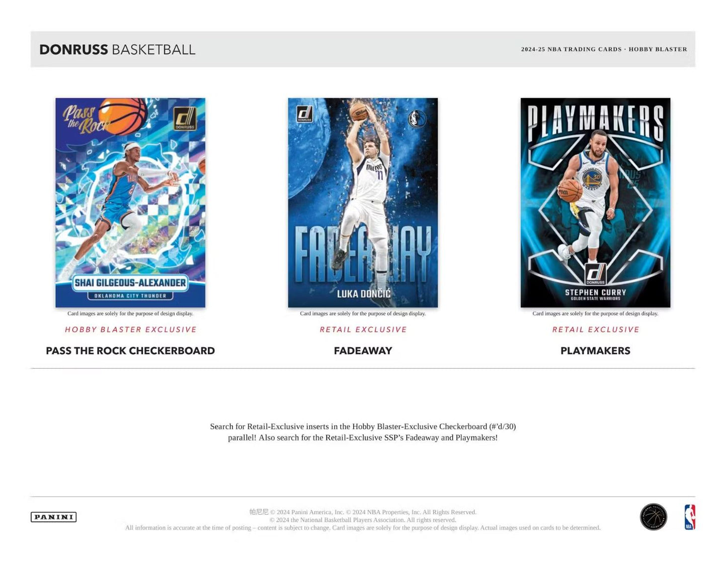 2024-25 Panini Donruss Basketball Hobby Blaster Box