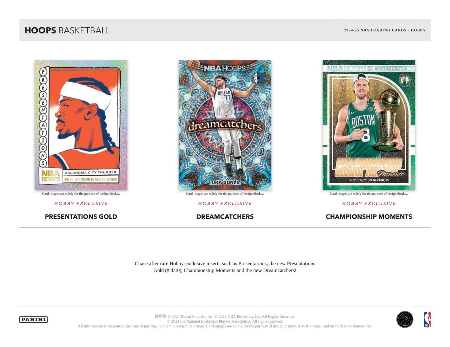 2024-25 Panini Hoops Basketball Hobby Box