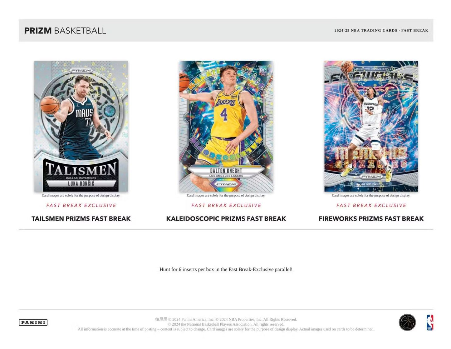 2024-25 Panini Prizm Basketball Fast Break Box