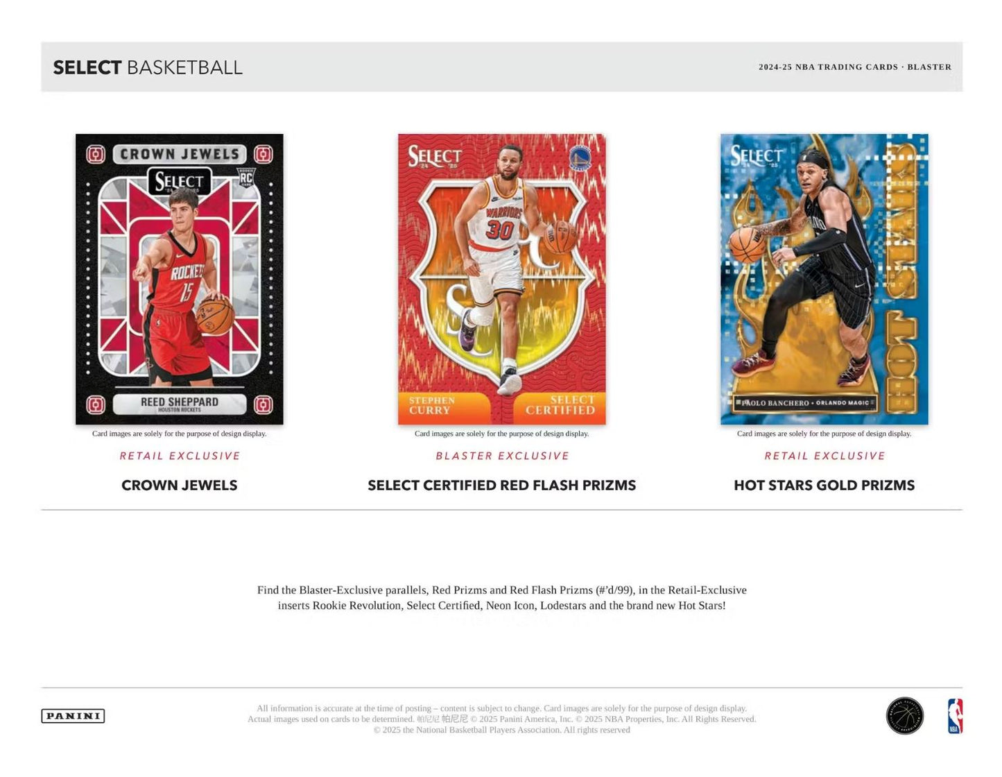 2024-25 Panini Select Basketball Blaster Box (Flash Prizms)