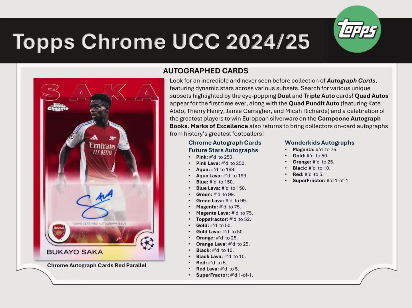 2024-25 Topps Chrome UEFA Club Competitions Soccer Blaster Box