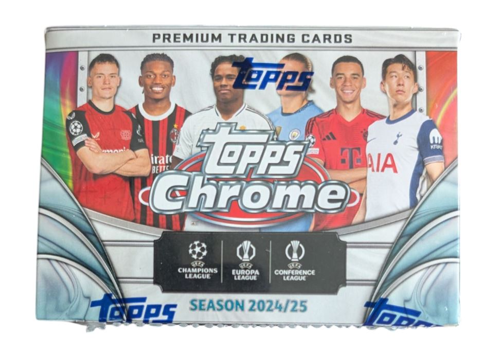 2024-25 Topps Chrome UEFA Club Competitions Soccer Blaster Box