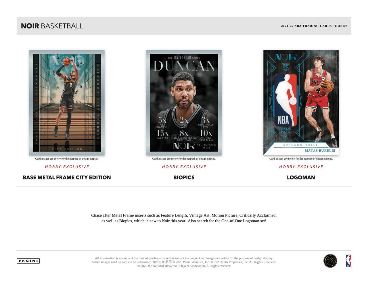 2024-25 Panini Noir Basketball Hobby Box