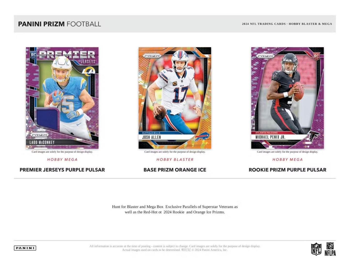 2024 Panini Prizm Football Hobby Blaster Box (Orange Ice Prizm's)