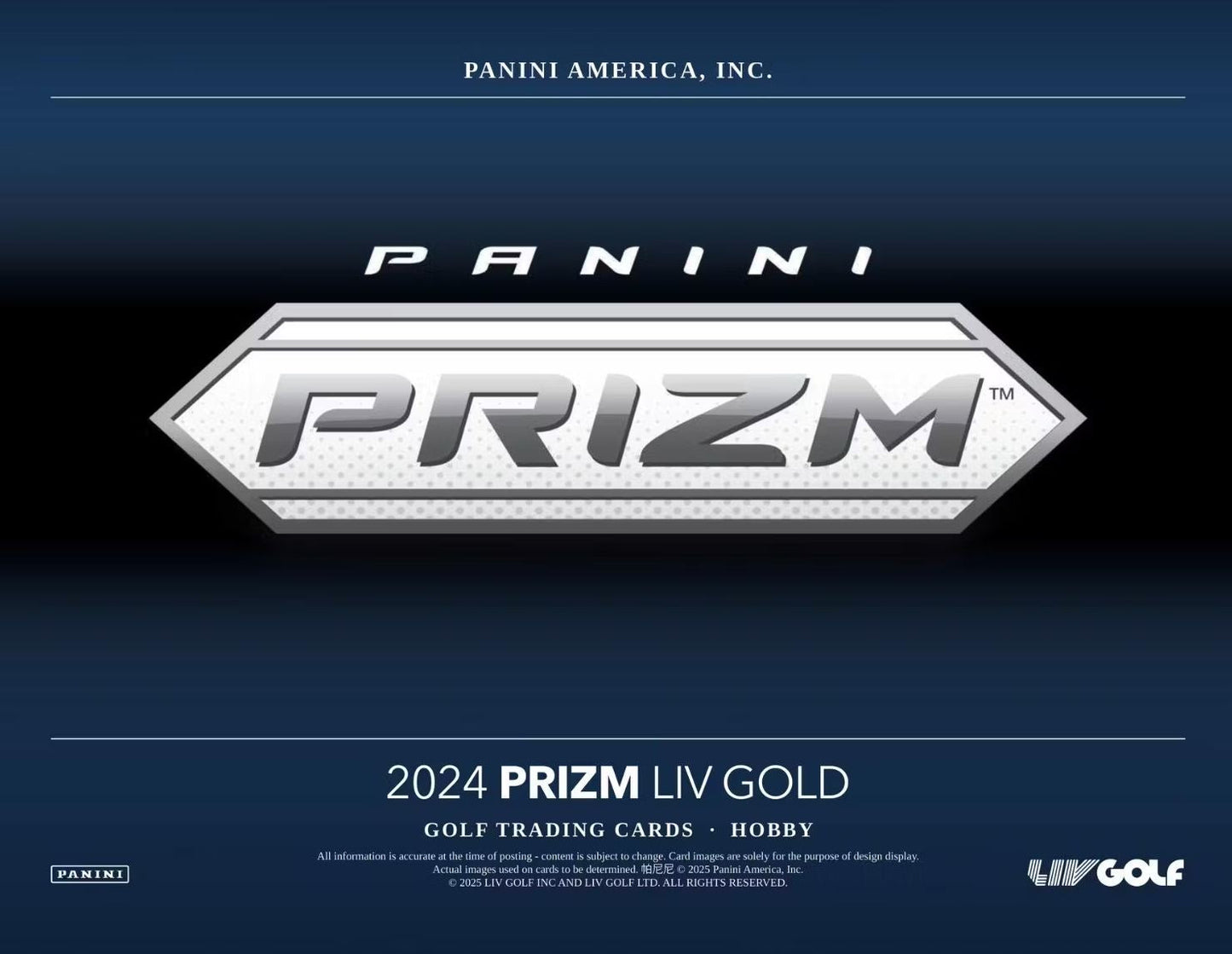 2024 Panini Prizm Liv Golf Hobby Box