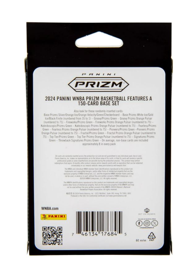 2024 Panini Prizm WNBA Basketball Hanger Box