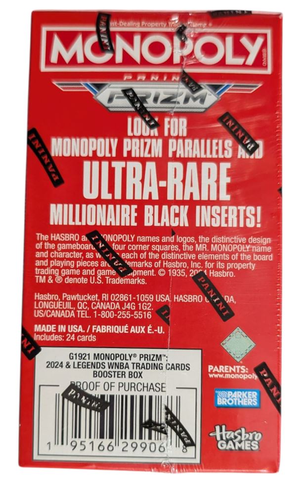 2024 Panini Prizm Monopoly WNBA Basketball Blaster Box