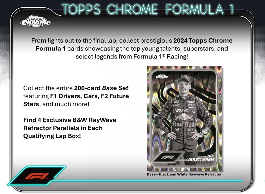 2024 Topps Chrome Formula 1 Qualifying Lap Hobby Box