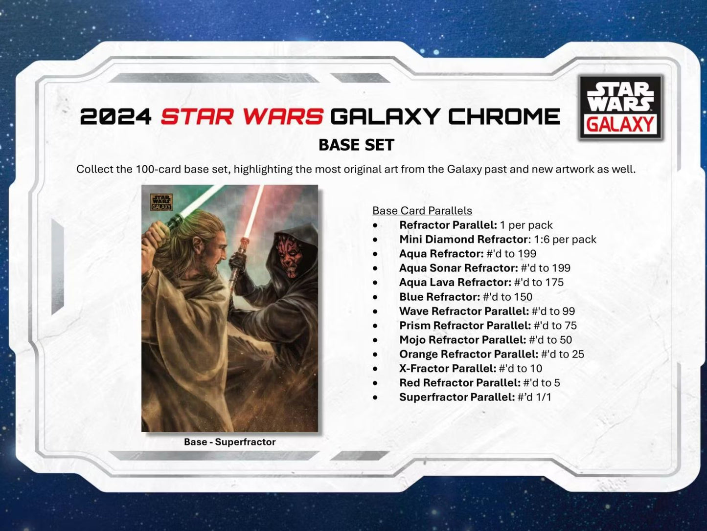 2024 Topps Star Wars Chrome Galaxy Hobby Box
