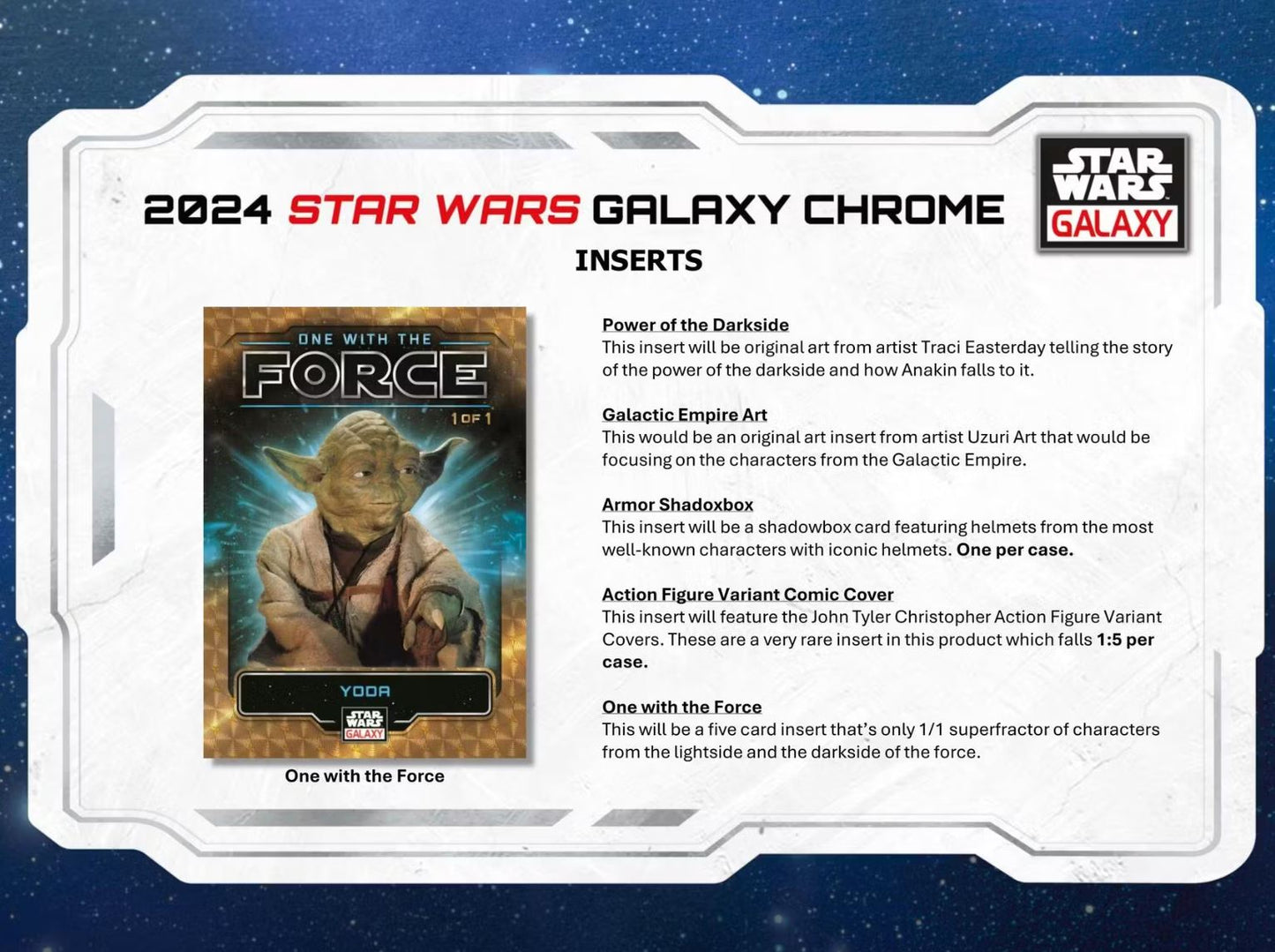 2024 Topps Star Wars Chrome Galaxy Hobby Box