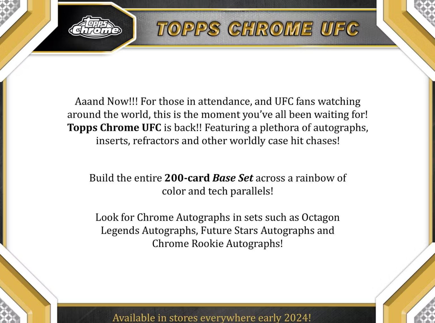 2024 Topps Chrome UFC Blaster Box