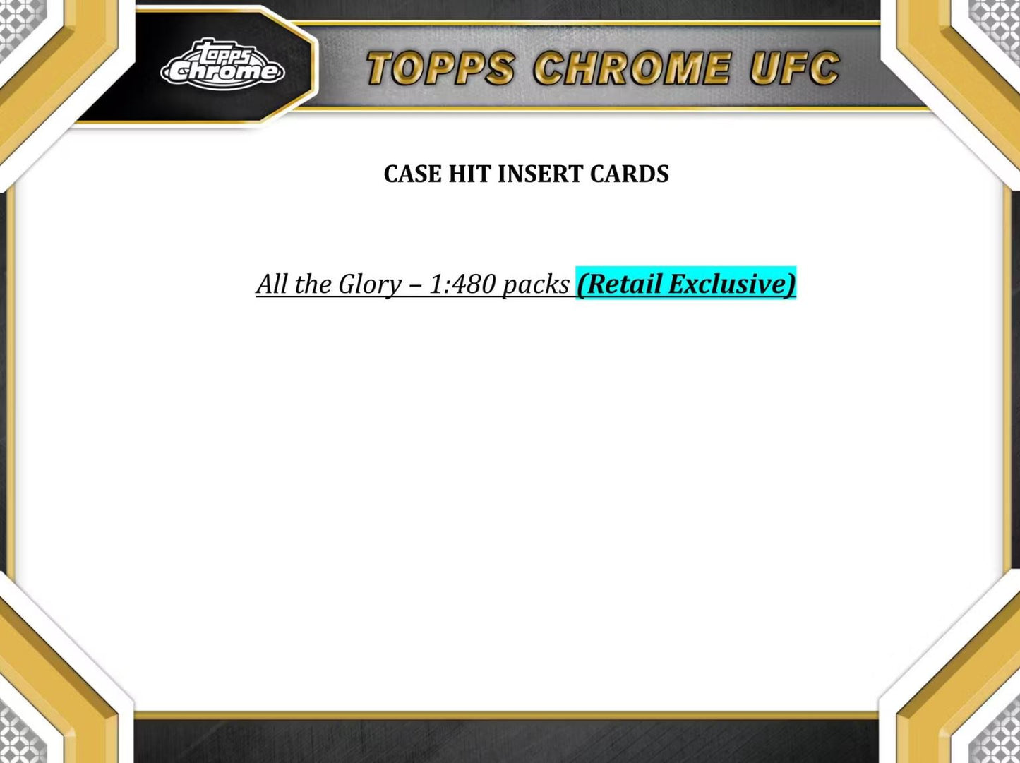 2024 Topps Chrome UFC Blaster Box