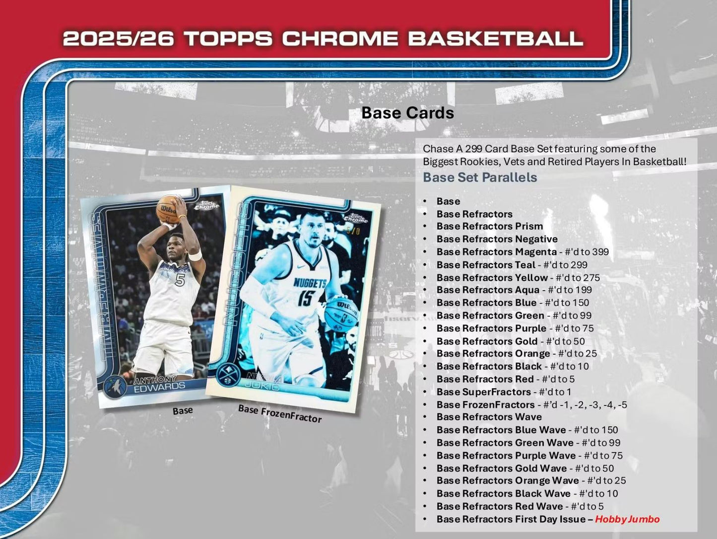 2025-26 Topps Chrome Basketball Hobby Box