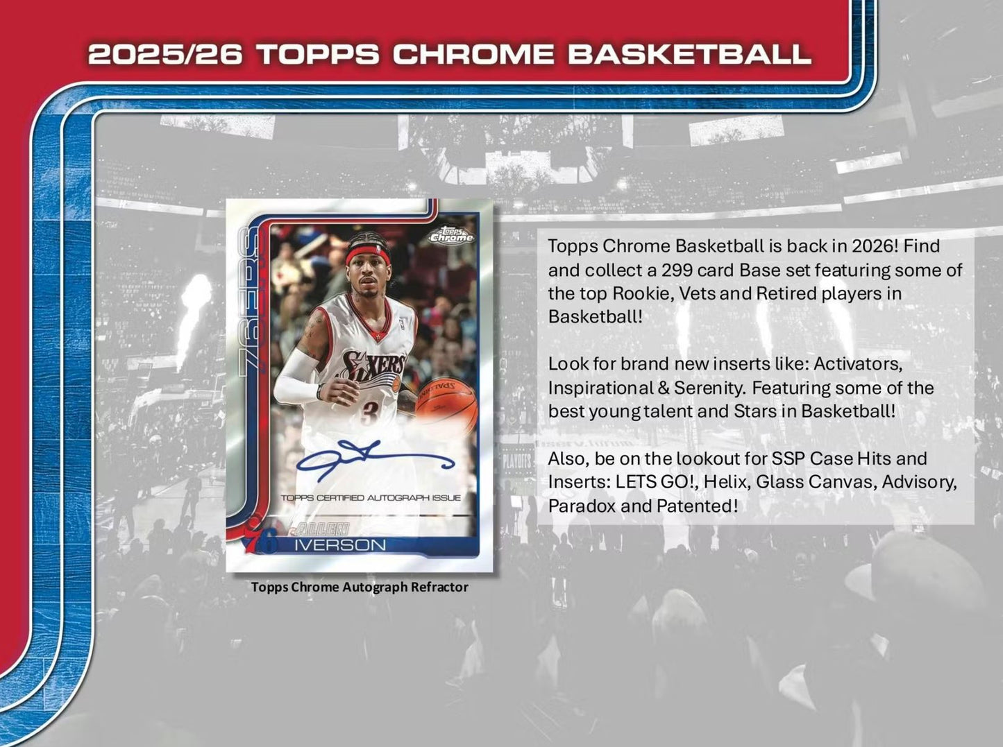 2025-26 Topps Chrome Basketball Mega Box