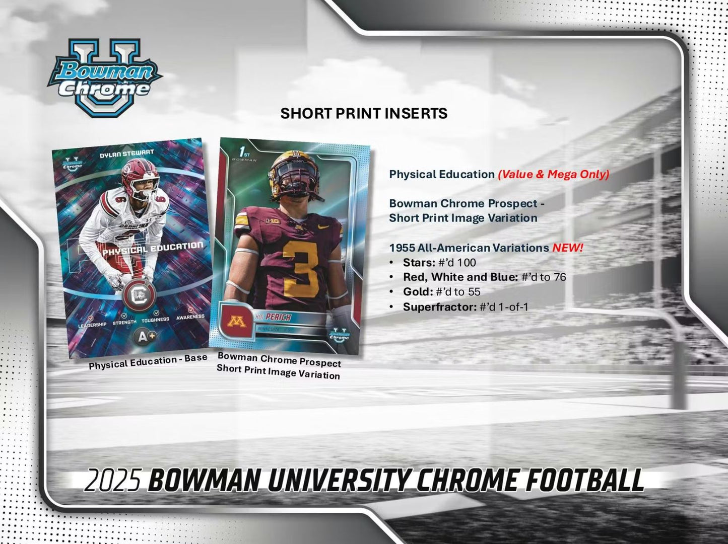 2025 Bowman Chrome U Football Value Box
