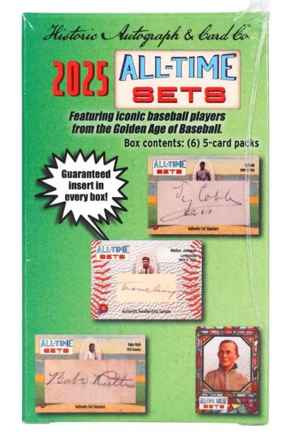 2025 Historic Autographs All Time Sets Baseball Hobby Box