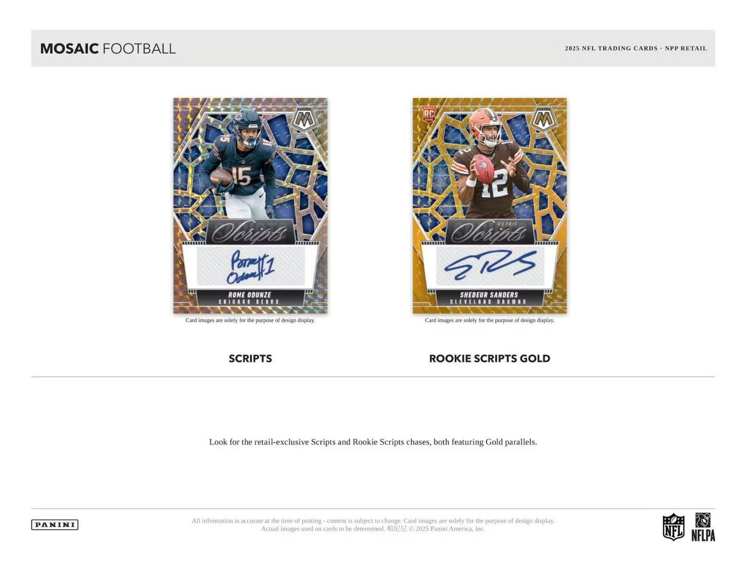 2025 Panini Mosaic Football Blaster Box