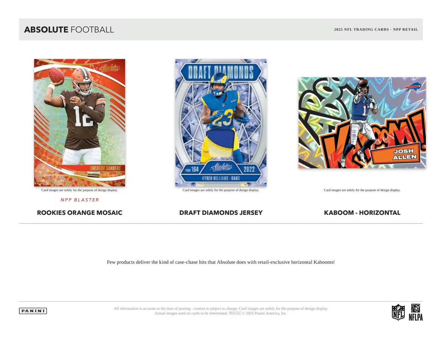 2025 Panini Asbolute Football Blaster Box