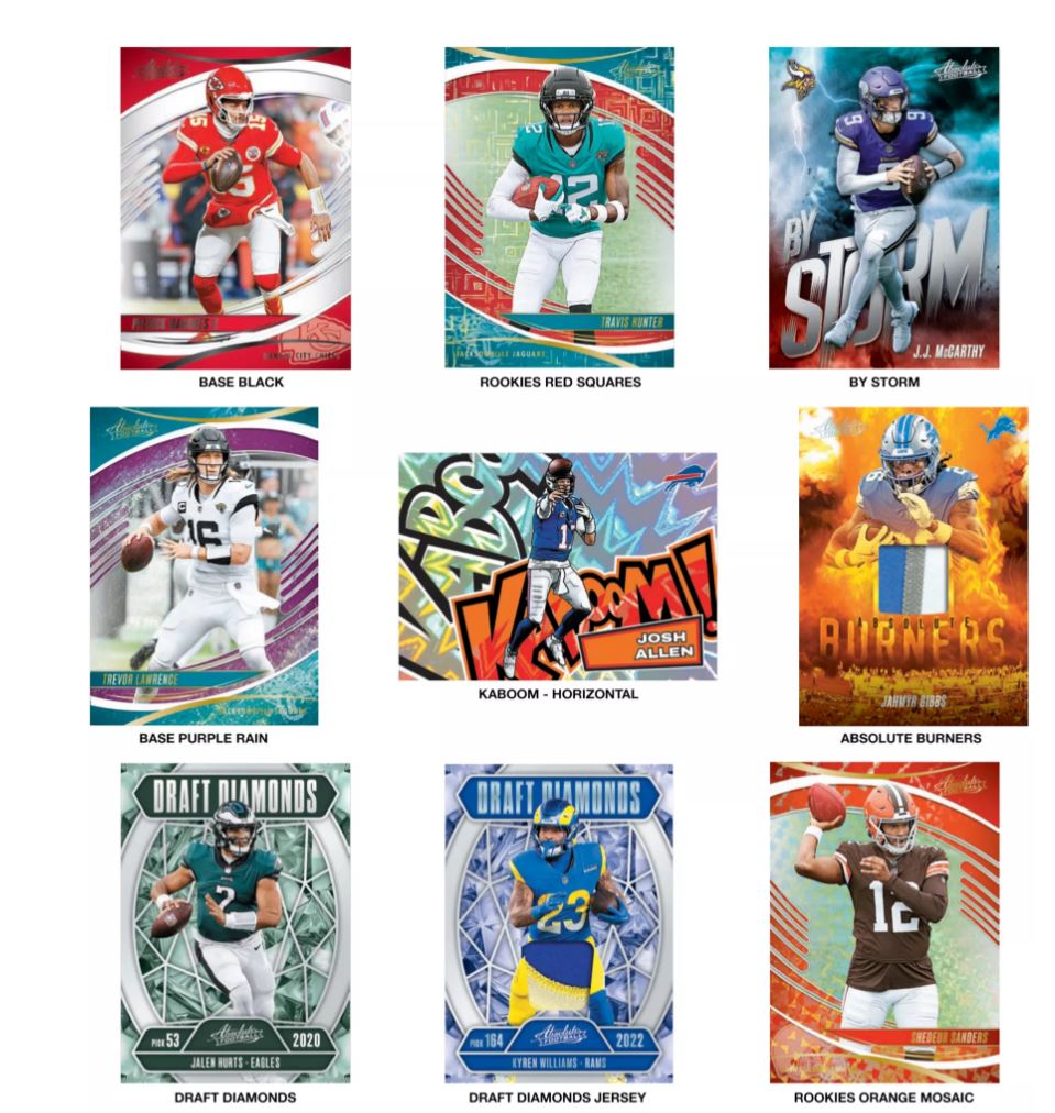 2025 Panini Absolute Football Value Pack Box (12 Packs)