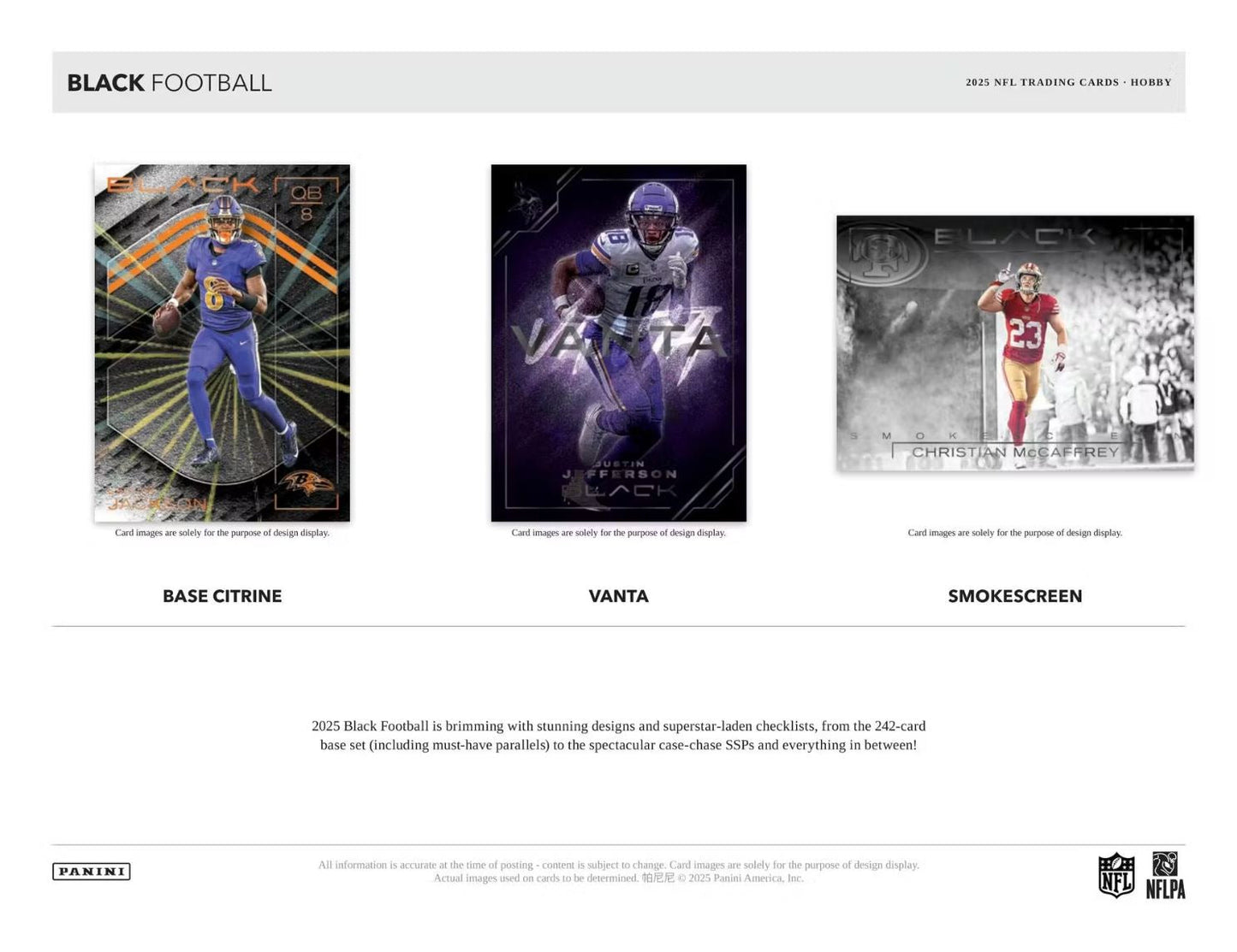 2025 Panini Black Football Hobby Box