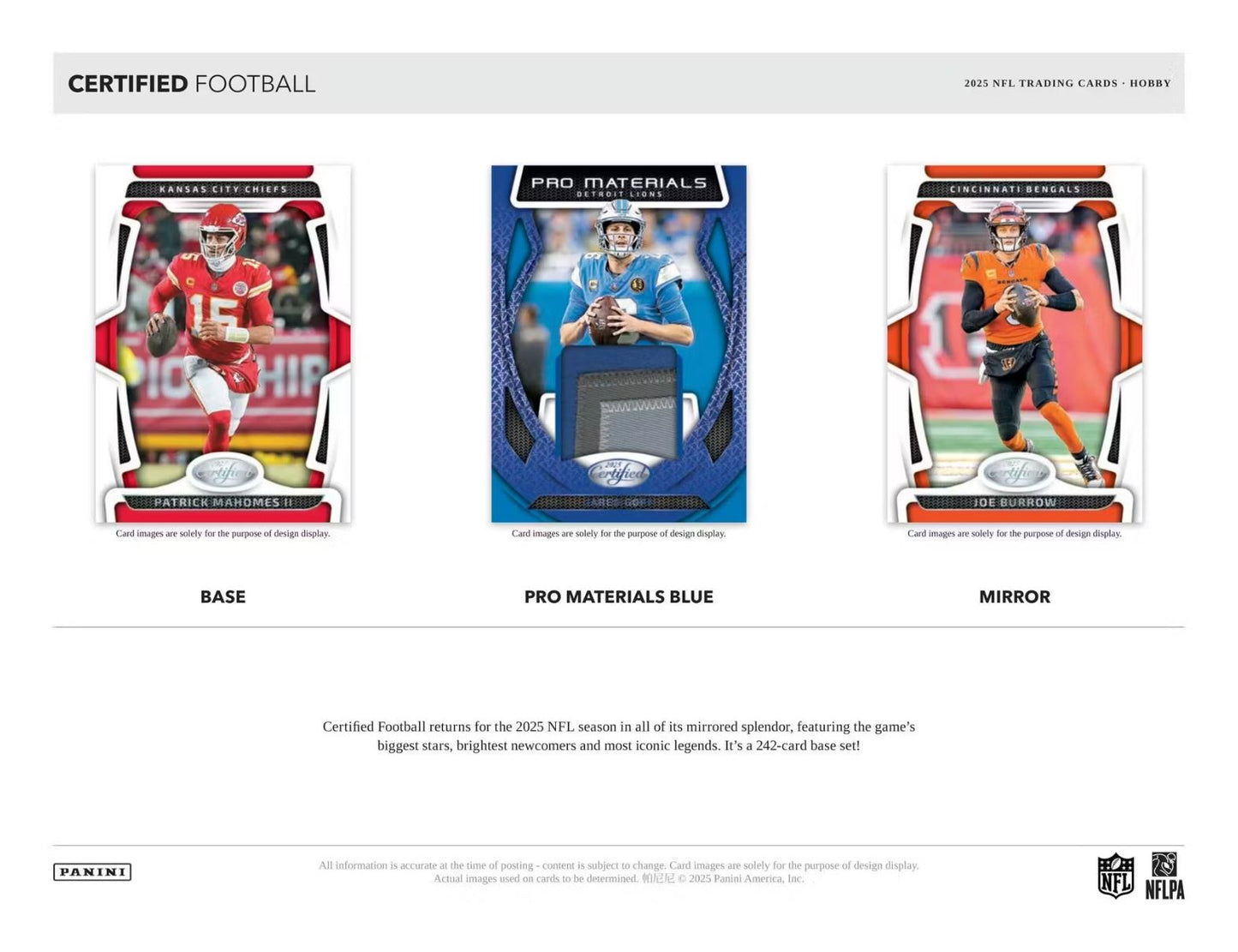 2025 Panini Certified Football Hobby Box