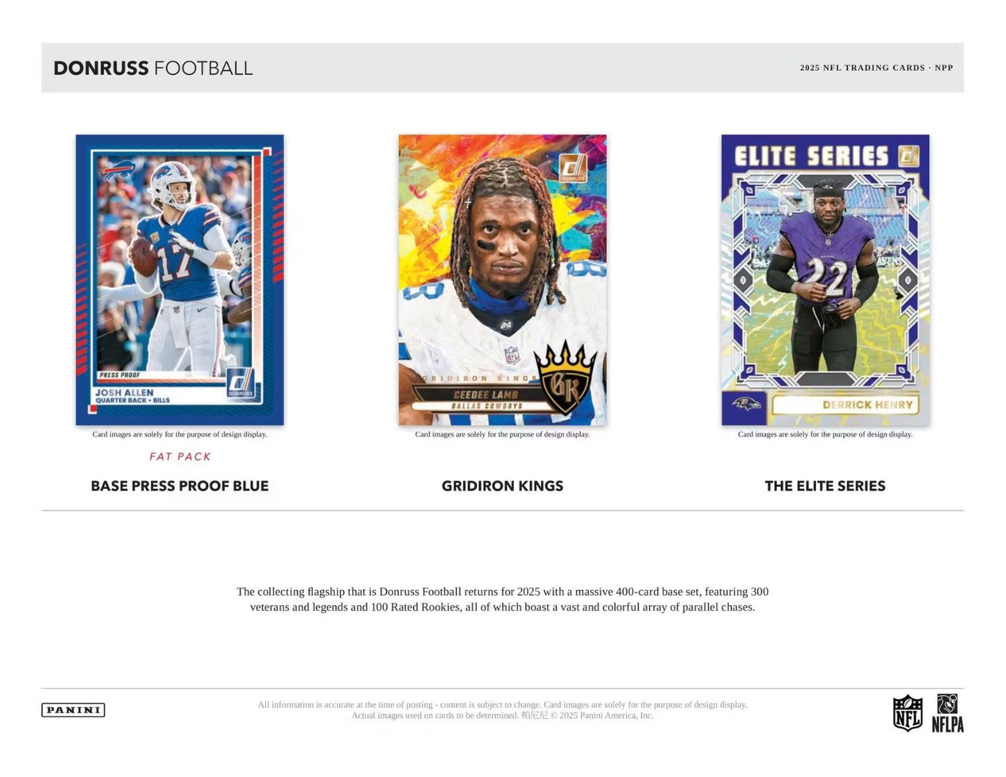 2025 Panini Donruss Football Mega Box (Blue Scope Parallels)