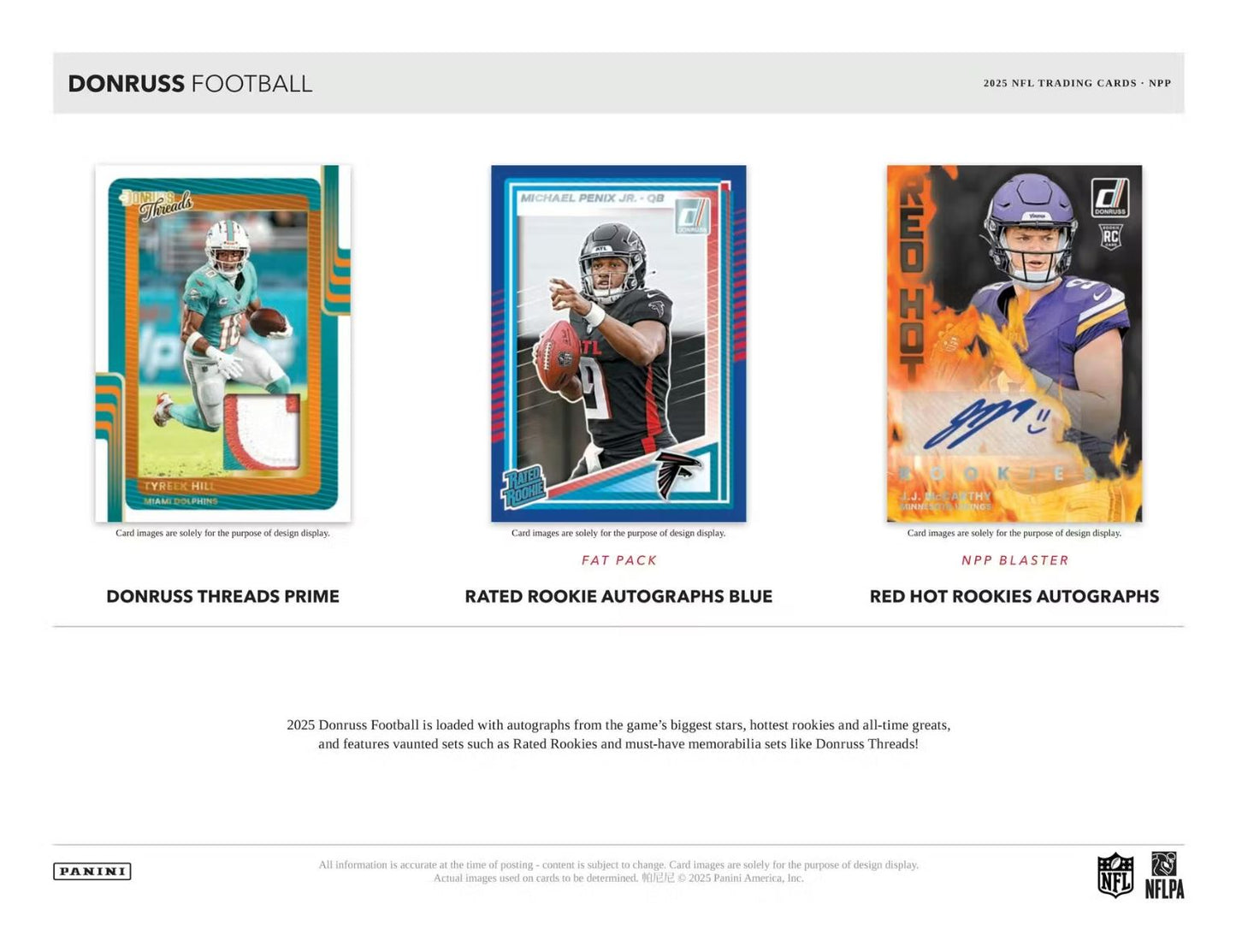 2025 Panini Donruss Football Retail Box (24 Packs)