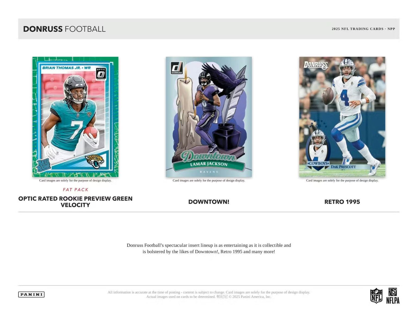 2025 Panini Donruss Football Retail Box (24 Packs)