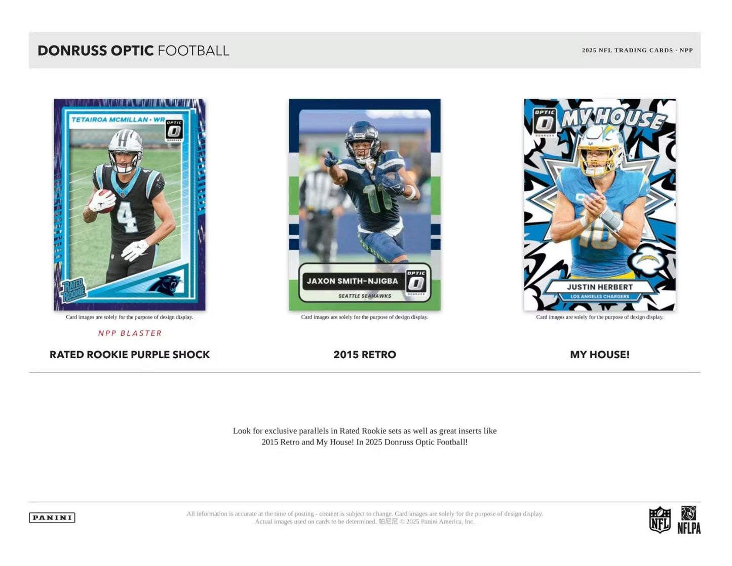 2025 Panini Donruss Optic Football Blaster Box (Purple Shock Prizm's)