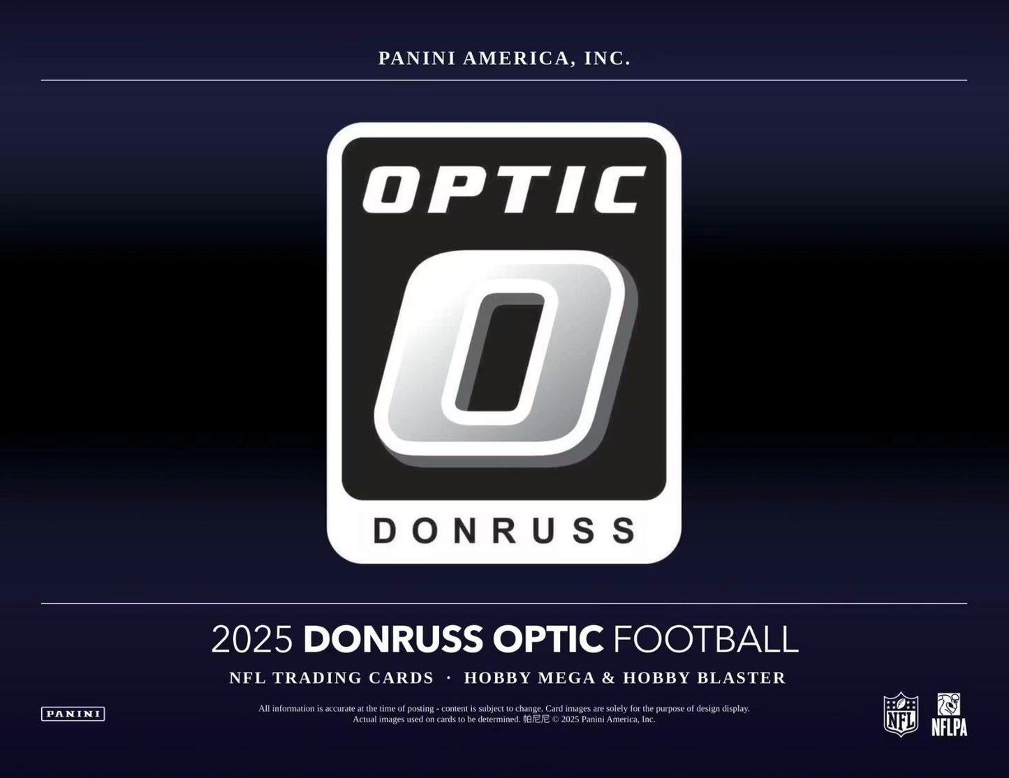 2025 Panini Donruss Optic Football Hobby Mega Box (Red Hyper Parallels)