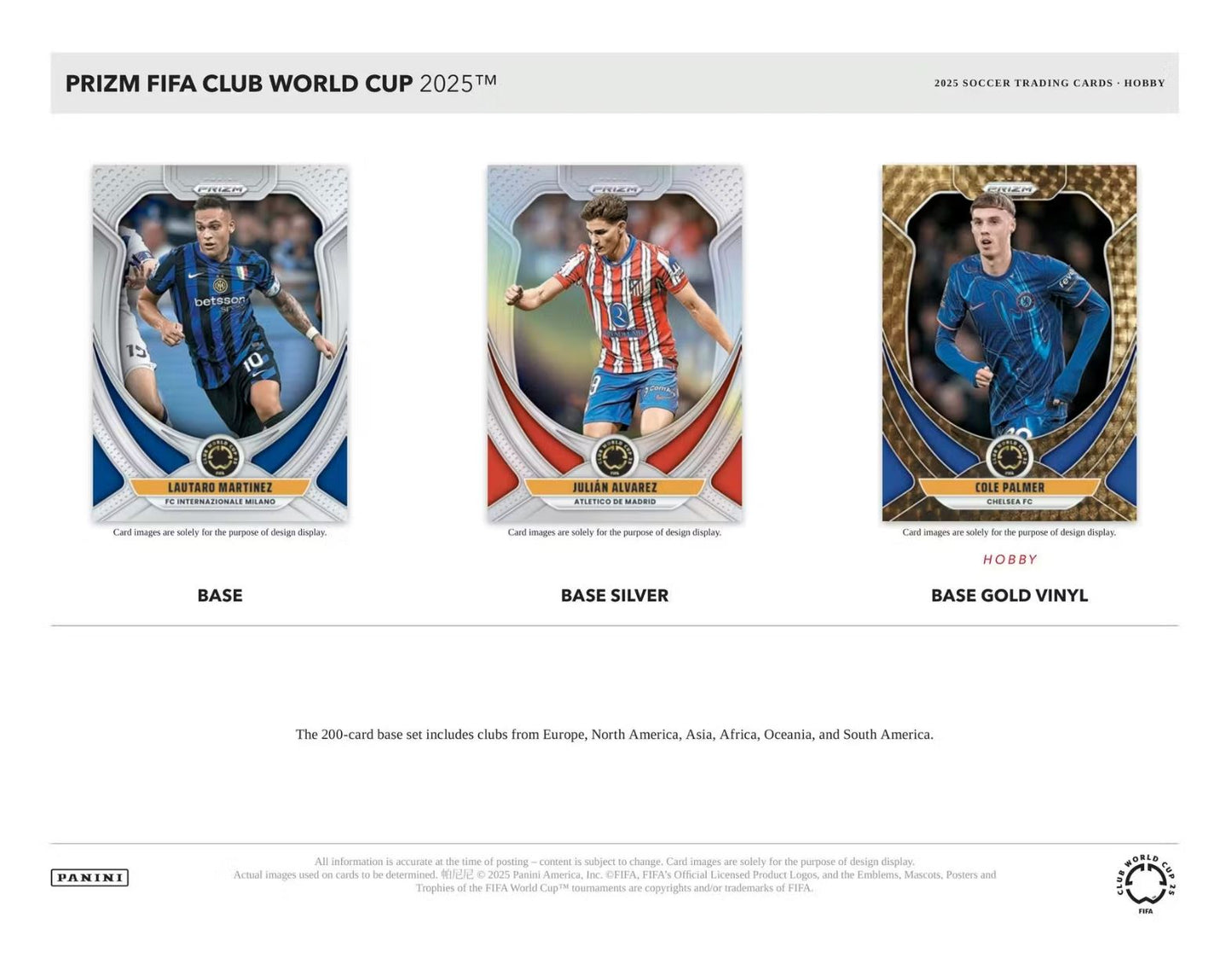 2025 Panini Prizm FIFA Club World Cup Soccer Hobby Box