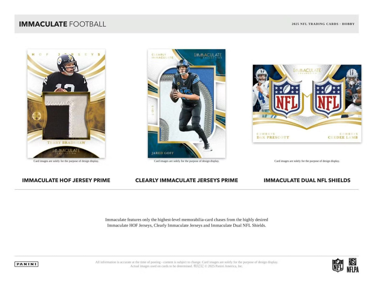 2025 Panini Immaculate Football Hobby Box
