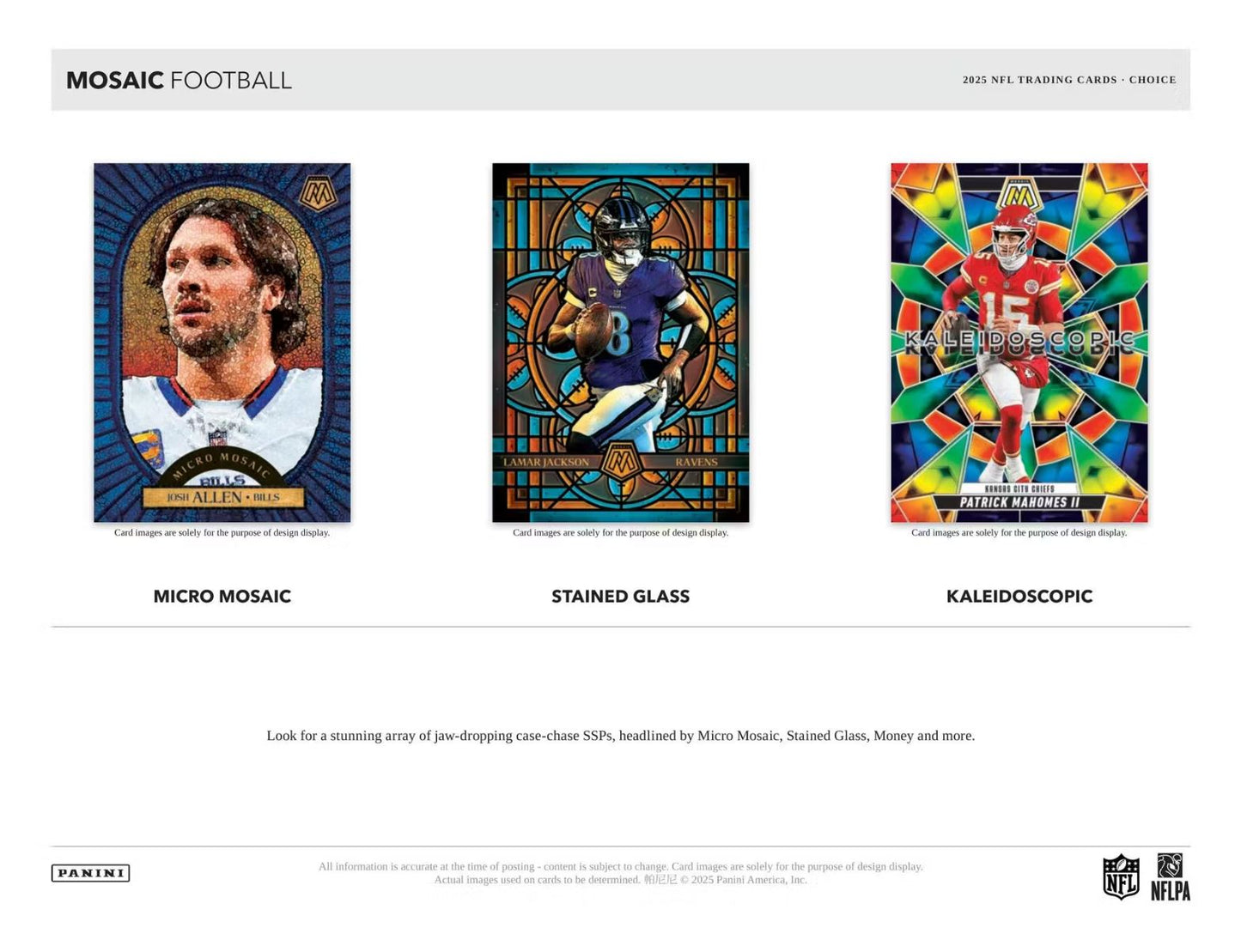 2025 Panini Mosaic Football Choice Hobby Box