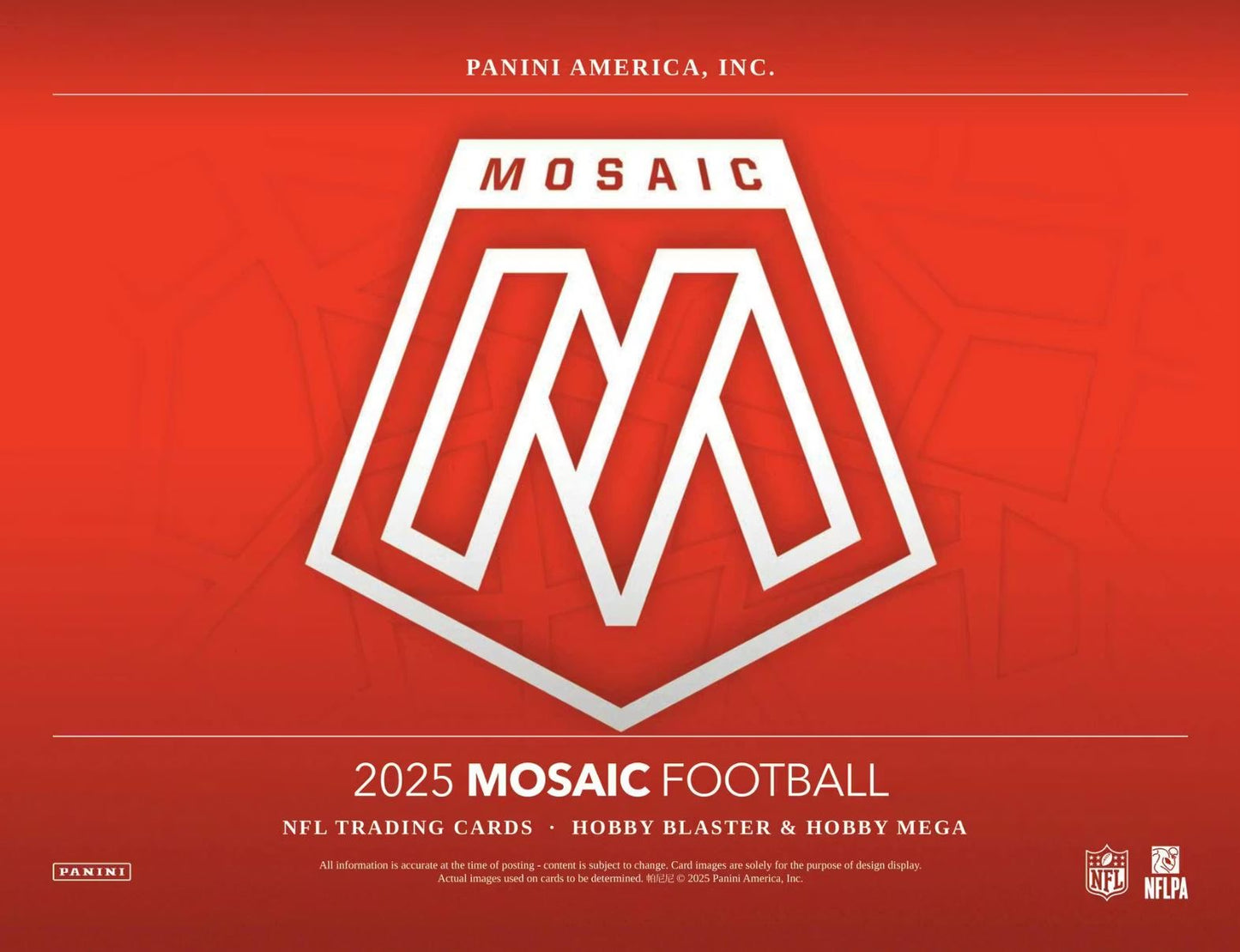 2025 Panini Mosaic Football Hobby Mega Box