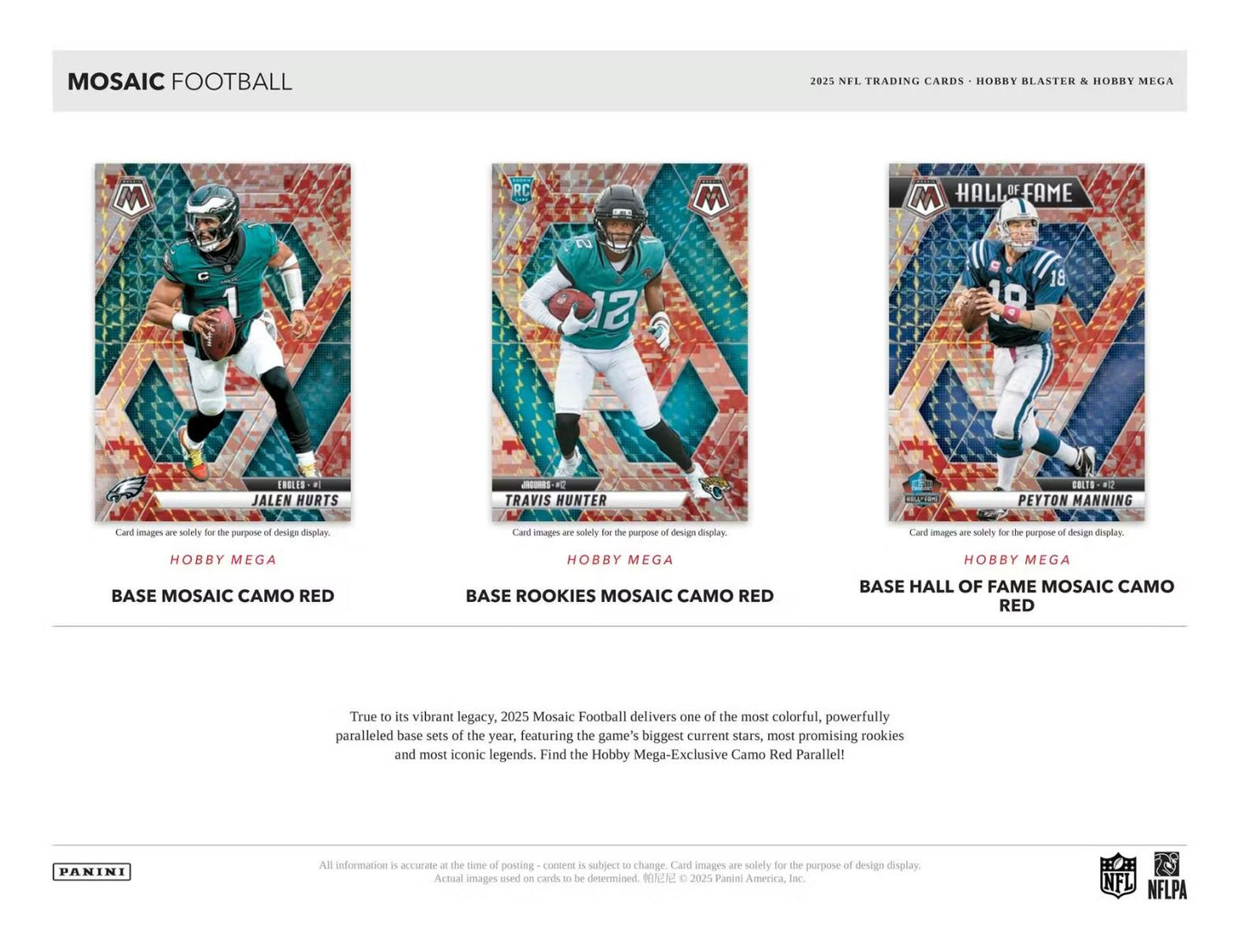 2025 Panini Mosaic Football Hobby Mega Box