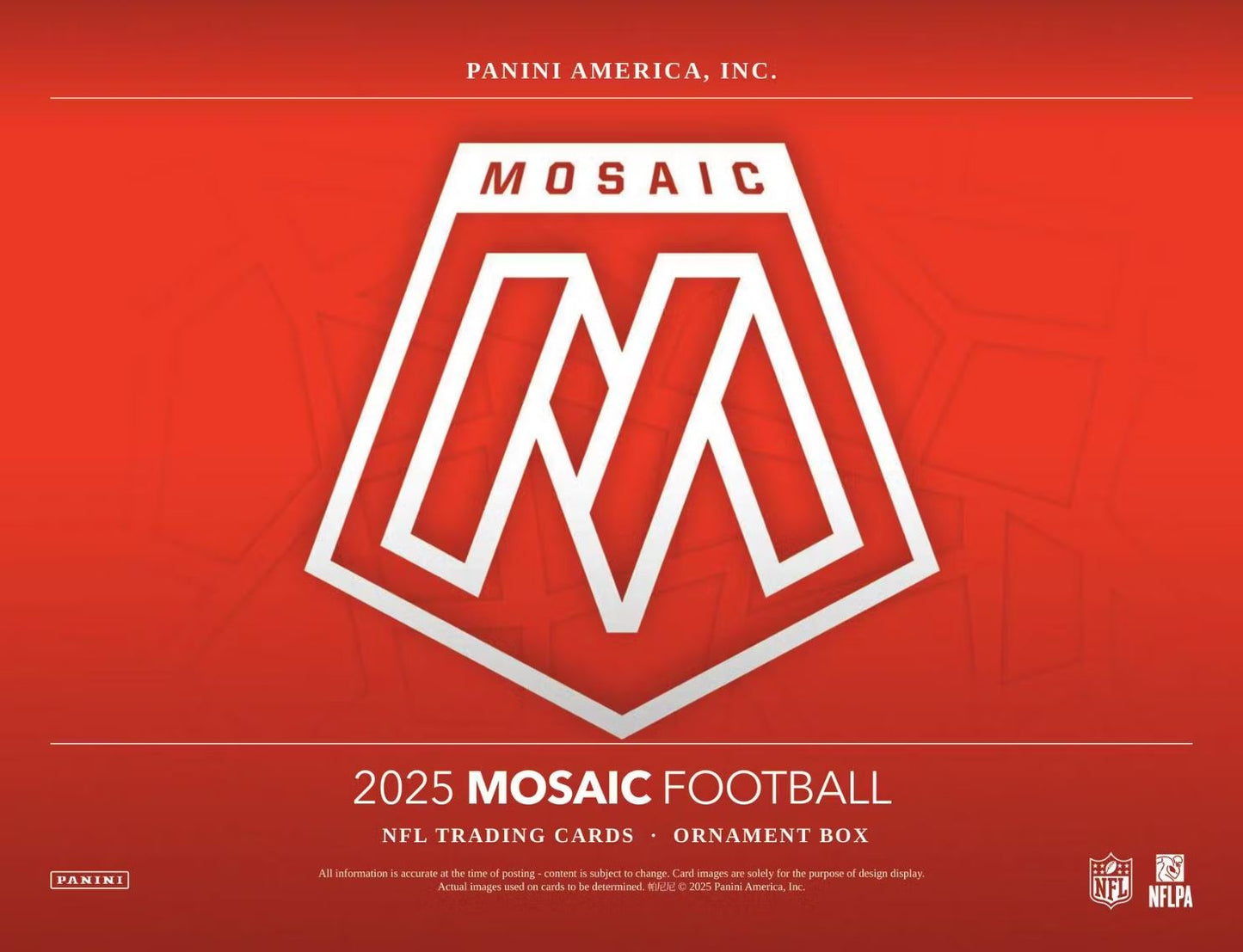 2025 Panini Mosaic Football Ornament Box